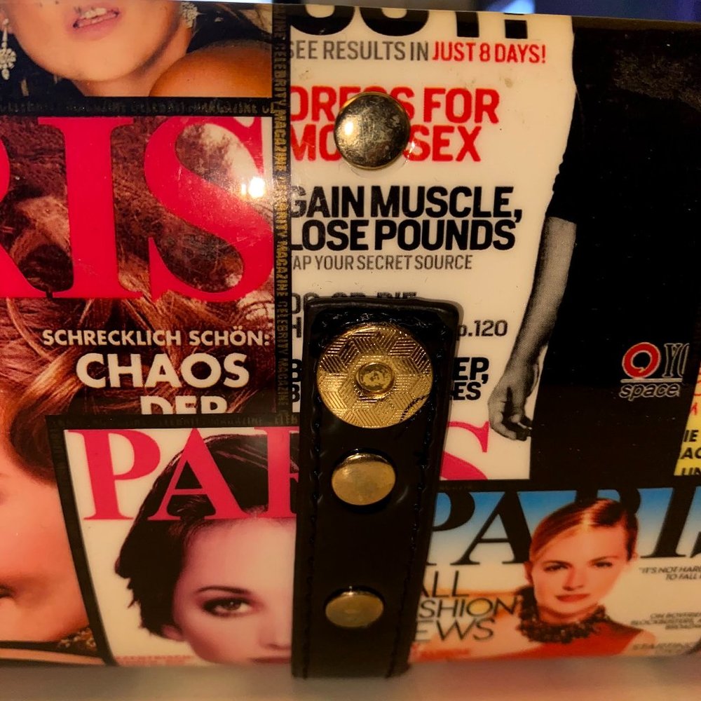 Magazine print clutch BRAND NEW